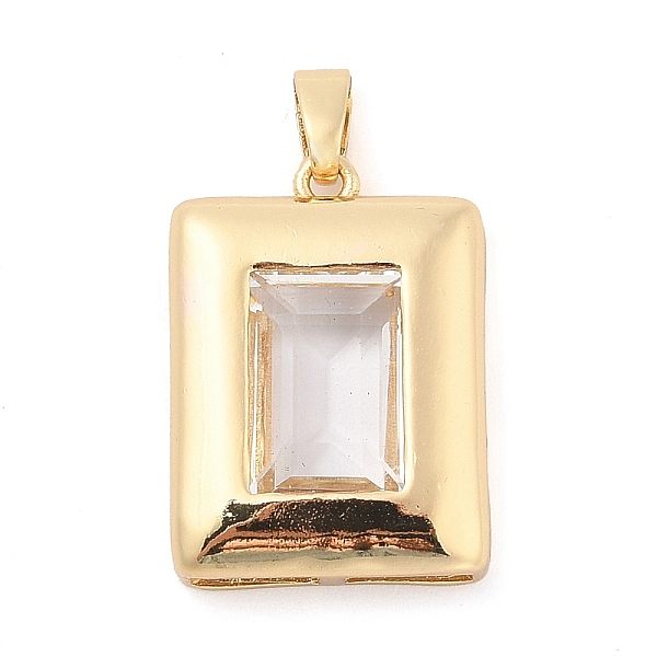 PandaHall Rack Plating Brass Pendants, Rectangle Shaped Glass Charms, Long-Lasting Plated, Cadmium Free & Lead Free, Real 18K Gold Plated..., Clear
PandaHall Rack Plating Brass Pendants, Rectangle Shaped Glass Charms, Long-Lasting Plated, Cadmium Free & Lead Free, Real 18K Gold Plated..., Clear