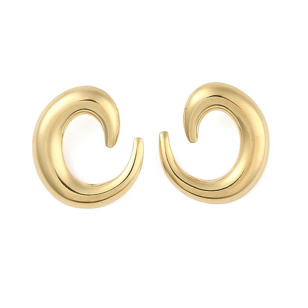 PandaHall Ion Plating(IP) 304 Stainless Steel Stud Earrings for Women, Rings, Vortex, Real 18K Gold Plated, 30.5x28mm 304 Stainless Steel
PandaHall Ion Plating(IP) 304 Stainless Steel Stud Earrings for Women, Rings, Vortex, Real 18K Gold Plated, 30.5x28mm 304 Stainless Steel