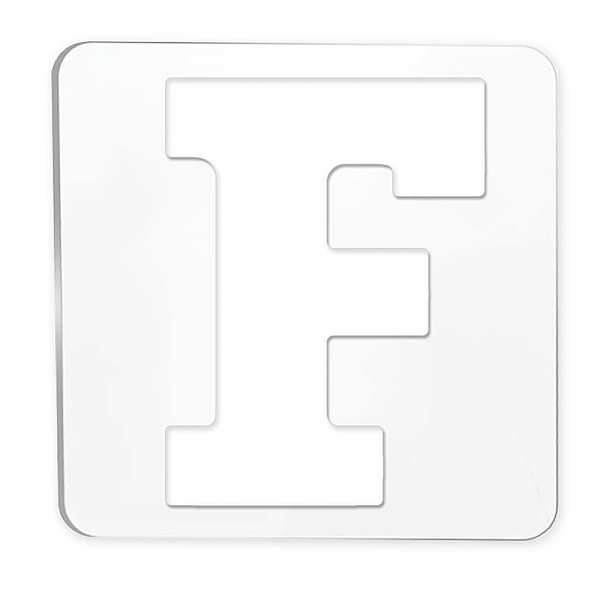 PandaHall Acrylic Earring Handwork Template, Card Leather Cutting Stencils, Square, Letter Pattern, Letter.F, 15.2x15.2x0.4cm Acrylic Letter..., Clear
PandaHall Acrylic Earring Handwork Template, Card Leather Cutting Stencils, Square, Letter Pattern, Letter.F, 15.2x15.2x0.4cm Acrylic Letter..., Clear