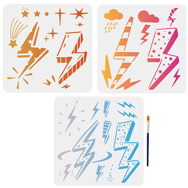 PandaHall MAYJOYDIY US 1 Set PET Hollow Out Drawing Painting Stencils, for DIY Scrapbook, Photo Album, with 1Pc Art Paint Brushes, Lightning...
PandaHall MAYJOYDIY US 1 Set PET Hollow Out Drawing Painting Stencils, for DIY Scrapbook, Photo Album, with 1Pc Art Paint Brushes, Lightning...