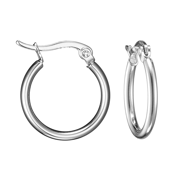 PandaHall 304 Stainless Steel Hoop Earrings, Hypoallergenic Earrings, Stainless Steel Color, 12 Gauge, 19~21x2mm, Pin: 0.7~1.3x0.68mm 304...
PandaHall 304 Stainless Steel Hoop Earrings, Hypoallergenic Earrings, Stainless Steel Color, 12 Gauge, 19~21x2mm, Pin: 0.7~1.3x0.68mm 304...