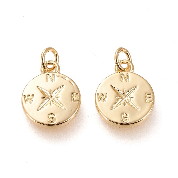 PandaHall Brass Charms, with Jump Rings, Long-Lasting Plated, Compass, Real 18K Gold Plated, 15.2x12x2mm, Jump Rings: 5x1mm, Inner Diameter...
PandaHall Brass Charms, with Jump Rings, Long-Lasting Plated, Compass, Real 18K Gold Plated, 15.2x12x2mm, Jump Rings: 5x1mm, Inner Diameter...