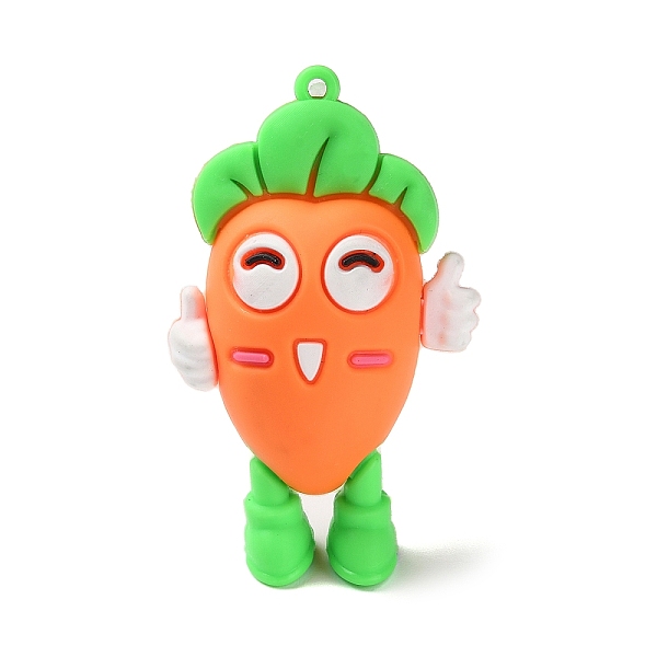 PandaHall PVC Plastic Big Pendants, Fruit Style, Carrot, 60x36x22.5mm, Hole: 2.5mm PVC Carrot Orange
PandaHall PVC Plastic Big Pendants, Fruit Style, Carrot, 60x36x22.5mm, Hole: 2.5mm PVC Carrot Orange