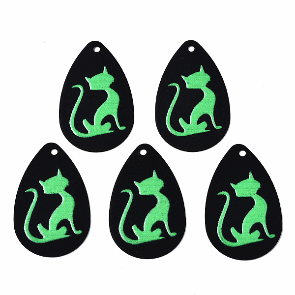 PandaHall Spray Painted Iron Pendants, Rubberized Style, 3D Printed, Cat Print Pattern, Teardrop, Lime Green, 27.5x18x0.5mm, Hole: 1.2mm...
PandaHall Spray Painted Iron Pendants, Rubberized Style, 3D Printed, Cat Print Pattern, Teardrop, Lime Green, 27.5x18x0.5mm, Hole: 1.2mm...