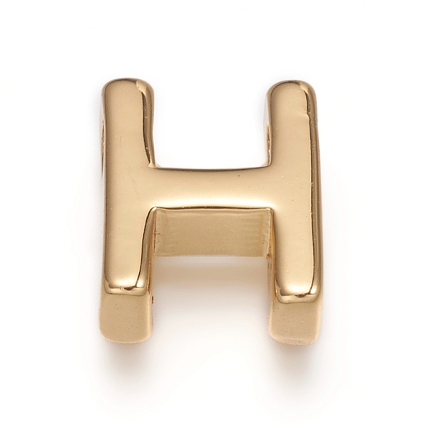 PandaHall Brass Charms, Long-Lasting Plated, Real 18K Gold Plated, Letter.H, H: 8.5x7x3mm, Hole: 1.5mm Brass Letter
PandaHall Brass Charms, Long-Lasting Plated, Real 18K Gold Plated, Letter.H, H: 8.5x7x3mm, Hole: 1.5mm Brass Letter