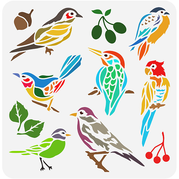 PandaHall FINGERINSPIRE Birds Stencil for Painting 11.8x11.8inch Reusable Birds Tree Branches Stencils Bird World Drawing Template Plastic...
PandaHall FINGERINSPIRE Birds Stencil for Painting 11.8x11.8inch Reusable Birds Tree Branches Stencils Bird World Drawing Template Plastic...