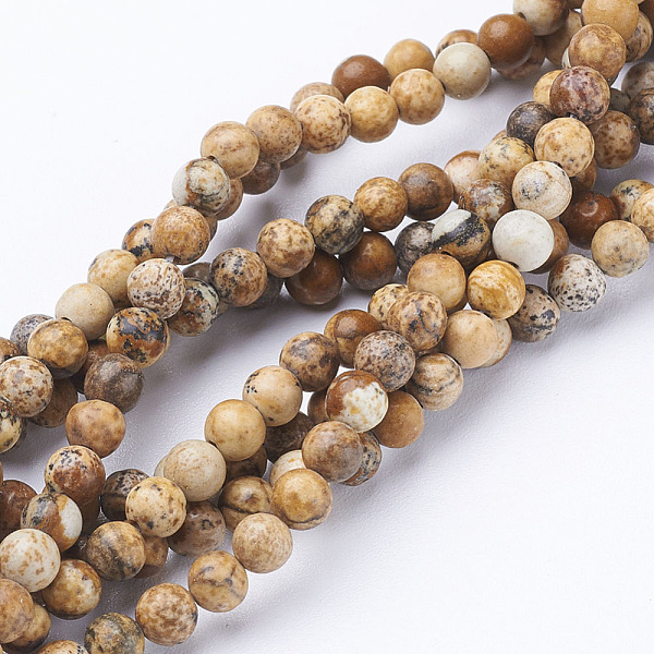 PandaHall Gemstone Beads Strands, Natural Picture Jasper, Round, about 4mm in diameter, hole: about 0.8mm, 15~16 inch Picture Jasper Round
PandaHall Gemstone Beads Strands, Natural Picture Jasper, Round, about 4mm in diameter, hole: about 0.8mm, 15~16 inch Picture Jasper Round