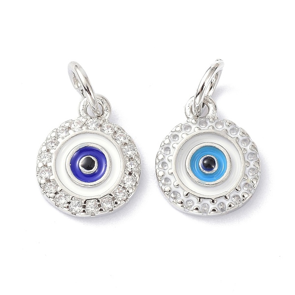 PandaHall Brass Cubic Zirconia Enamel Charms, with Jump Ring, Long-Lasting Plated, Lead Free & Cadmium Free, Flat Round with Evil Eye, Mixed..., Multicolor
PandaHall Brass Cubic Zirconia Enamel Charms, with Jump Ring, Long-Lasting Plated, Lead Free & Cadmium Free, Flat Round with Evil Eye, Mixed..., Multicolor