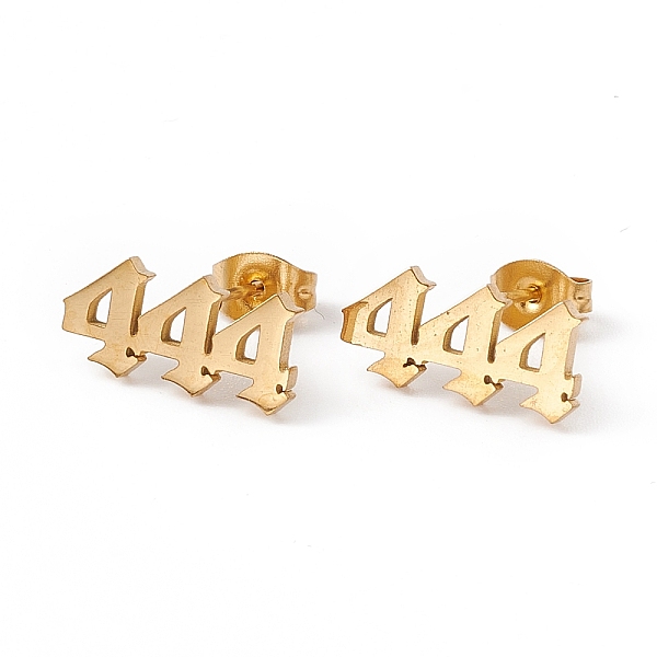 PandaHall Angel Number Earrings, 304 Stainless Steel Stud Earrings for Women, Num.4, 7x15mm, Pin: 0.7mm 304 Stainless Steel Number
PandaHall Angel Number Earrings, 304 Stainless Steel Stud Earrings for Women, Num.4, 7x15mm, Pin: 0.7mm 304 Stainless Steel Number