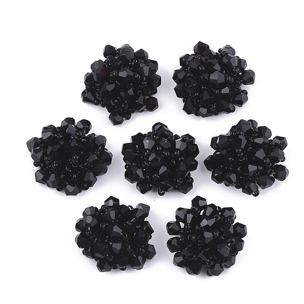 PandaHall Glass Beads Cabochons, with Seed Beads and Iron Sieve Findings, Light Gold, Black, 21~23x12~14mm Glass Others Black
PandaHall Glass Beads Cabochons, with Seed Beads and Iron Sieve Findings, Light Gold, Black, 21~23x12~14mm Glass Others Black
