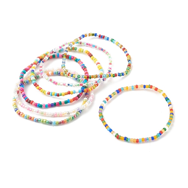 PandaHall 7Pcs 7 Styles Round Glass Seed Beaded Stretch Bracelets Sets, Mixed Color, Inner Diameter: 2-1/4 inch(5.8cm), 1pc/style Seed Beads..., Multicolor
PandaHall 7Pcs 7 Styles Round Glass Seed Beaded Stretch Bracelets Sets, Mixed Color, Inner Diameter: 2-1/4 inch(5.8cm), 1pc/style Seed Beads..., Multicolor
