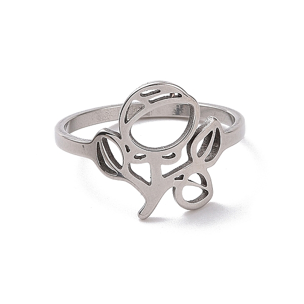 PandaHall 201 Stainless Steel Rose of Life Finger Ring, Hollow Wide Ring for Valentine's Day, Stainless Steel Color, US Size 6 1/2(16.9mm)...
PandaHall 201 Stainless Steel Rose of Life Finger Ring, Hollow Wide Ring for Valentine's Day, Stainless Steel Color, US Size 6 1/2(16.9mm)...