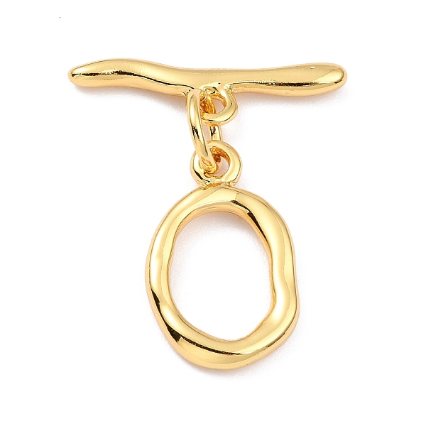 PandaHall Rack Plating Brass Toggle Clasps, Long-Lasting Plated, Irregularity Ring, Real 18K Gold Plated, Ring: 20x12x2.5mm, Hole: 2mm, Bar...
PandaHall Rack Plating Brass Toggle Clasps, Long-Lasting Plated, Irregularity Ring, Real 18K Gold Plated, Ring: 20x12x2.5mm, Hole: 2mm, Bar...