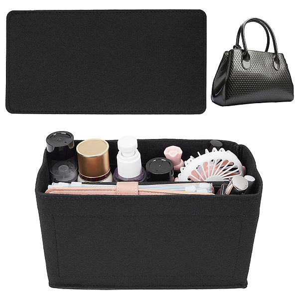 PandaHall WADORN Felt Tote Bag Insert Organizer, Felt Handbag Organizer Multiple Compartments Toiletry Bag Insert Interior Shaper Detachable..., Black
PandaHall WADORN Felt Tote Bag Insert Organizer, Felt Handbag Organizer Multiple Compartments Toiletry Bag Insert Interior Shaper Detachable..., Black