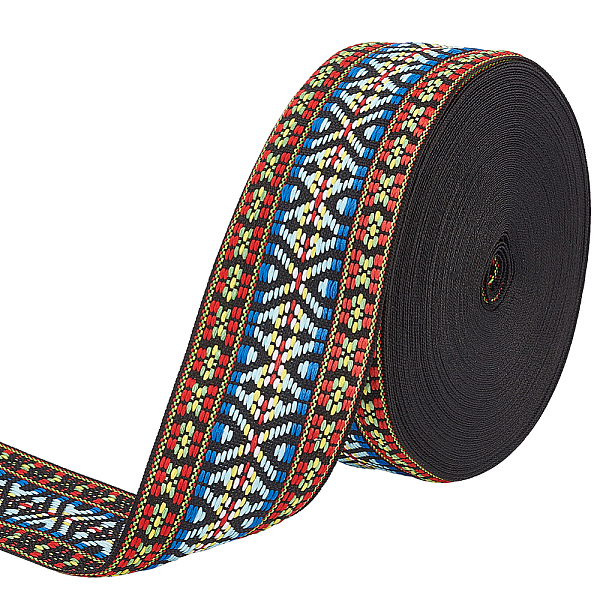 PandaHall 16.5M Ethnic Style Polyester Jacquard Stripe Ribbons, for Hat Decoration, Blue, Red, 2 inch(51mm), about 18.04 Yards(16.5m)/Roll...
PandaHall 16.5M Ethnic Style Polyester Jacquard Stripe Ribbons, for Hat Decoration, Blue, Red, 2 inch(51mm), about 18.04 Yards(16.5m)/Roll...