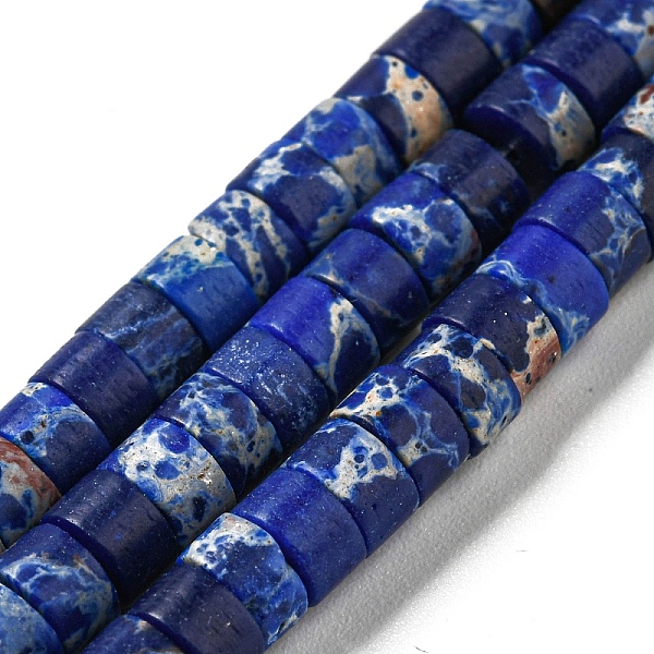 PandaHall Synthetic Imperial Jasper Dyed Beads Strands, Disc, Heishi Beads, Medium Blue, 4~4.5x2~3mm, Hole: 0.7mm, about 140~141pcs/strand...
PandaHall Synthetic Imperial Jasper Dyed Beads Strands, Disc, Heishi Beads, Medium Blue, 4~4.5x2~3mm, Hole: 0.7mm, about 140~141pcs/strand...