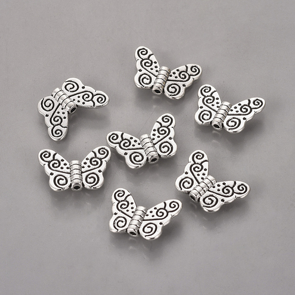 PandaHall Tibetan Style Alloy Beads, Butterfly, Lead Free & Cadmium Free, Antique Silver, about 11x15x1.5mm, Hole: 1.5mm Alloy Butterfly
PandaHall Tibetan Style Alloy Beads, Butterfly, Lead Free & Cadmium Free, Antique Silver, about 11x15x1.5mm, Hole: 1.5mm Alloy Butterfly
