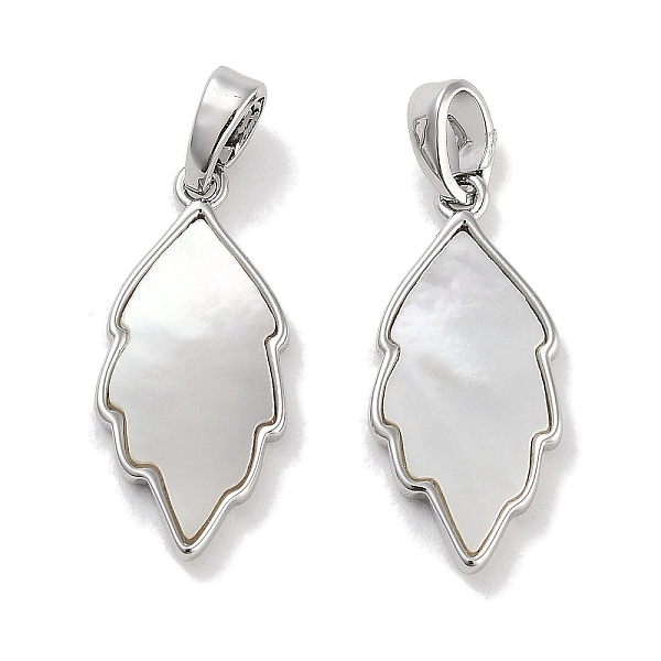 PandaHall Brass Pave Natural Shell Pendants, Leaf Charms, Platinum, 20x9x2mm, Hole: 4x2.5mm Shell Leaf
PandaHall Brass Pave Natural Shell Pendants, Leaf Charms, Platinum, 20x9x2mm, Hole: 4x2.5mm Shell Leaf