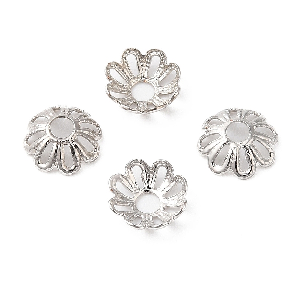 PandaHall Brass Beads Cap, Long-Lasting Plated, Cadmium Free & Lead Free, Flower, Platinum, 6x2mm, Hole: 1.8mm Brass
PandaHall Brass Beads Cap, Long-Lasting Plated, Cadmium Free & Lead Free, Flower, Platinum, 6x2mm, Hole: 1.8mm Brass