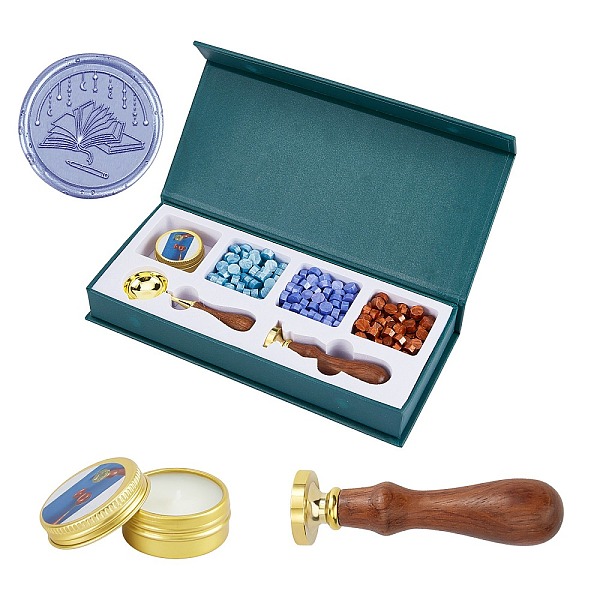 PandaHall DIY Scrapbook, Brass Wax Seal Stamp, Wood Handle and Wax Sets, Mixed Color, Box: 112x250x35mm Wax Multicolor
PandaHall DIY Scrapbook, Brass Wax Seal Stamp, Wood Handle and Wax Sets, Mixed Color, Box: 112x250x35mm Wax Multicolor
