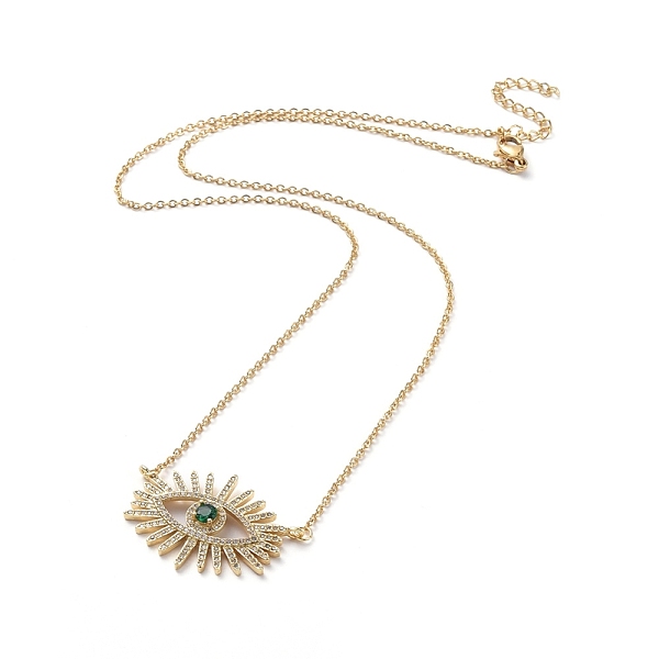PandaHall 304 Stainless Steel Chain Necklaces, with Brass Micro Pave Cubic Zirconia Pendants, Evil Eye, Golden, 18.1 inch(47.8cm) Cubic..., Multicolor
PandaHall 304 Stainless Steel Chain Necklaces, with Brass Micro Pave Cubic Zirconia Pendants, Evil Eye, Golden, 18.1 inch(47.8cm) Cubic..., Multicolor