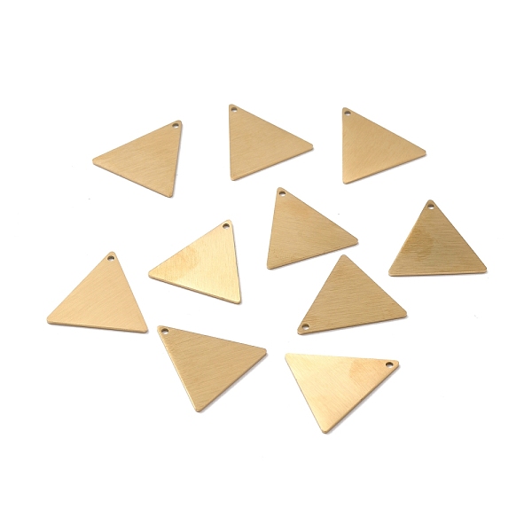 PandaHall Ion Plating(IP) 304 Stainless Steel Pendants, Double Side Drawbench, Stamping Blank Tag, Triangle, Golden, 25x25x1mm, Hole: 1.6mm...
PandaHall Ion Plating(IP) 304 Stainless Steel Pendants, Double Side Drawbench, Stamping Blank Tag, Triangle, Golden, 25x25x1mm, Hole: 1.6mm...