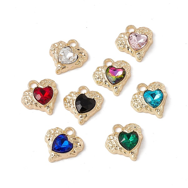 PandaHall Alloy Pendants, with Glass, Golden, Heart Charm, Mixed Color, 18x17x5.5mm, Hole: 2.5mm Alloy+Glass Heart Multicolor
PandaHall Alloy Pendants, with Glass, Golden, Heart Charm, Mixed Color, 18x17x5.5mm, Hole: 2.5mm Alloy+Glass Heart Multicolor