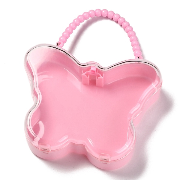 PandaHall Butterfly Plastic Jewelry Boxes, with Plastic Beads Handle, Transparent Cover, Pink, 13x16.7x4.8cm Plastic Butterfly Pink
PandaHall Butterfly Plastic Jewelry Boxes, with Plastic Beads Handle, Transparent Cover, Pink, 13x16.7x4.8cm Plastic Butterfly Pink