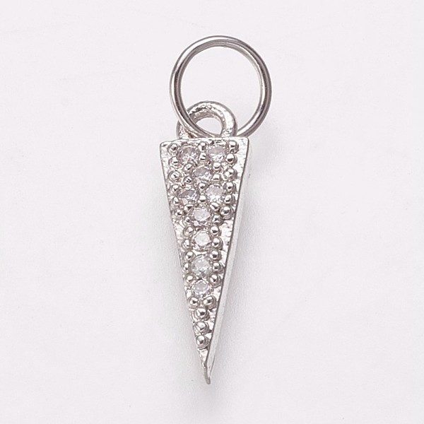 PandaHall Brass Micro Pave Cubic Zirconia Charms, Triangle, Clear, Platinum, 13.5x4x2mm, Hole: 3.5mm Brass+Cubic Zirconia Triangle Clear
PandaHall Brass Micro Pave Cubic Zirconia Charms, Triangle, Clear, Platinum, 13.5x4x2mm, Hole: 3.5mm Brass+Cubic Zirconia Triangle Clear