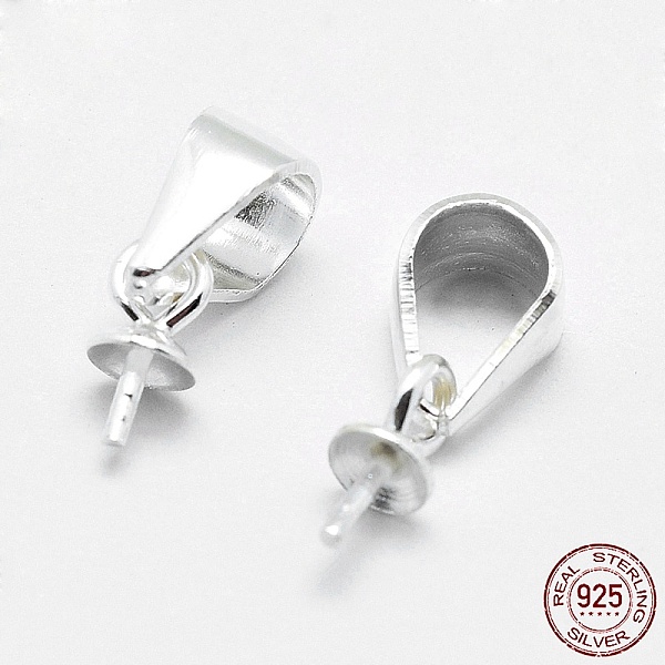 PandaHall Rhodium Plated 925 Sterling Silver Pendant Bails, For Half Drilled Beads, Platinum, 6x3mm, Hole: 3.5x4.5mm, Pin: 0.5mm Sterling...
PandaHall Rhodium Plated 925 Sterling Silver Pendant Bails, For Half Drilled Beads, Platinum, 6x3mm, Hole: 3.5x4.5mm, Pin: 0.5mm Sterling...