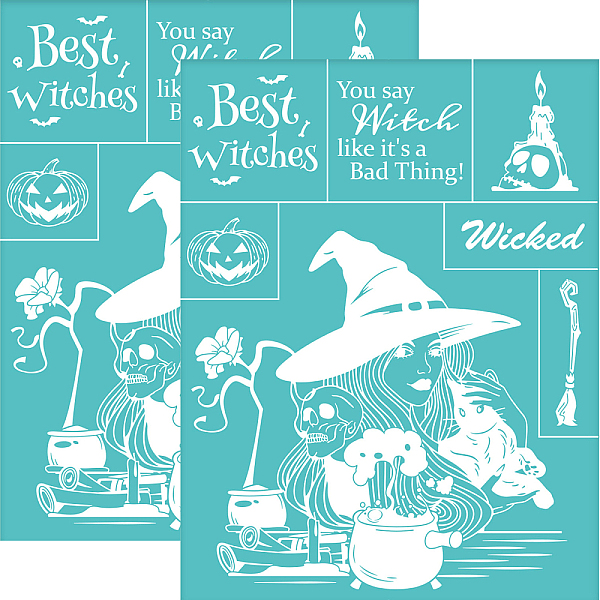PandaHall OLYCRAFT 2Pcs 8.6x11 Inch Witch Theme Self-Adhesive Silk Screen Printing Stencil Best Witch Silk Screen Stencil Skull Pumpkin...
PandaHall OLYCRAFT 2Pcs 8.6x11 Inch Witch Theme Self-Adhesive Silk Screen Printing Stencil Best Witch Silk Screen Stencil Skull Pumpkin...
