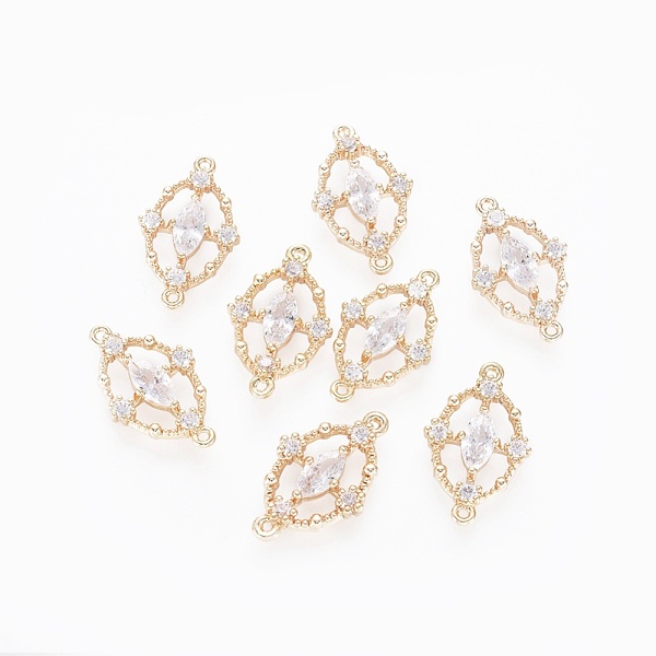 PandaHall Cubic Zirconia Links connectors, with Glass and Brass Findings, Oval, Real 18K Gold Plated, Clear, 18.5x11.5x2.5mm, Hole: 1mm...
PandaHall Cubic Zirconia Links connectors, with Glass and Brass Findings, Oval, Real 18K Gold Plated, Clear, 18.5x11.5x2.5mm, Hole: 1mm...