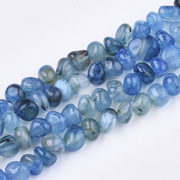 PandaHall Natural Dragon Veins Agate Beads Strands, Tumbled Stone, Dyed, Chip, Light Sky Blue, 7~9x6~9x6~10mm, Hole: 1.5mm, about...
PandaHall Natural Dragon Veins Agate Beads Strands, Tumbled Stone, Dyed, Chip, Light Sky Blue, 7~9x6~9x6~10mm, Hole: 1.5mm, about...