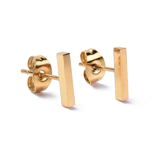 PandaHall Ion Plating(IP) 304 Stainless Steel Cuboid Stud Earrings for Women, Real 18K Gold Plated, 9.8x1.6x1.8mm, Pin: 0.8mm 304 Stainless...
PandaHall Ion Plating(IP) 304 Stainless Steel Cuboid Stud Earrings for Women, Real 18K Gold Plated, 9.8x1.6x1.8mm, Pin: 0.8mm 304 Stainless...
