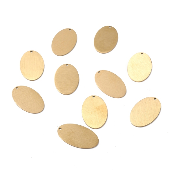 PandaHall Ion Plating(IP) 304 Stainless Steel Pendants, Double Side Drawbench, Stamping Blank Tag, Oval, Golden, 31x19x1mm, Hole: 1.6mm 304...
PandaHall Ion Plating(IP) 304 Stainless Steel Pendants, Double Side Drawbench, Stamping Blank Tag, Oval, Golden, 31x19x1mm, Hole: 1.6mm 304...