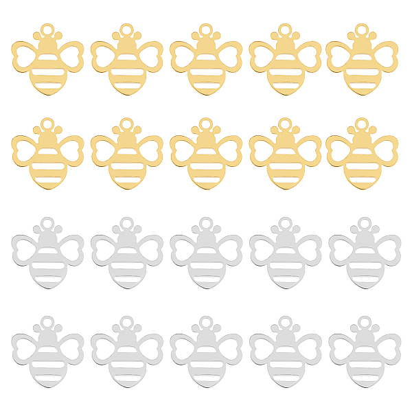 PandaHall DICOSMETIC 20Pcs 2 Colors Mini Bee Charms Stainless Steel and Gold Color Honey Bee Craft Charms Cute Hollow Insect Animal Charm...
PandaHall DICOSMETIC 20Pcs 2 Colors Mini Bee Charms Stainless Steel and Gold Color Honey Bee Craft Charms Cute Hollow Insect Animal Charm...