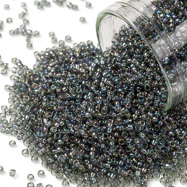 PandaHall TOHO Round Seed Beads, Japanese Seed Beads, (176B) Dark Grey Black Diamond Transparent Rainbow, 15/0, 1.5mm, Hole: 0.7mm, about..., Gray
PandaHall TOHO Round Seed Beads, Japanese Seed Beads, (176B) Dark Grey Black Diamond Transparent Rainbow, 15/0, 1.5mm, Hole: 0.7mm, about..., Gray