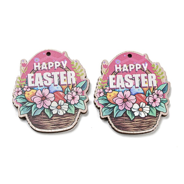 PandaHall Single Face Printed Wood Pendants, Easter Charms, Flower, 45.5x40.5x2.5mm, Hole: 2mm Wood Flower
PandaHall Single Face Printed Wood Pendants, Easter Charms, Flower, 45.5x40.5x2.5mm, Hole: 2mm Wood Flower