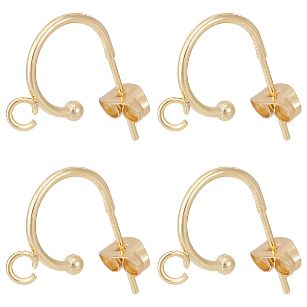 PandaHall Beebeecraft 1 Box 20Pcs Half Hoop Earring Findings 24K Gold Plated Stainless Steel C-Shape Round Circle Stud Posts with Loop and...
PandaHall Beebeecraft 1 Box 20Pcs Half Hoop Earring Findings 24K Gold Plated Stainless Steel C-Shape Round Circle Stud Posts with Loop and...