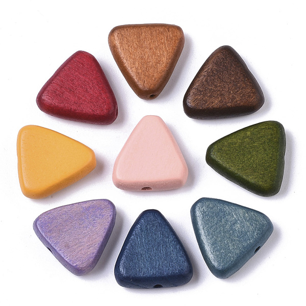 PandaHall Painted Natural Wood Beads, Triangle, Mixed Color, 16x15~16x5.5mm, Hole: 1.5mm Schima Wood Triangle Multicolor
PandaHall Painted Natural Wood Beads, Triangle, Mixed Color, 16x15~16x5.5mm, Hole: 1.5mm Schima Wood Triangle Multicolor