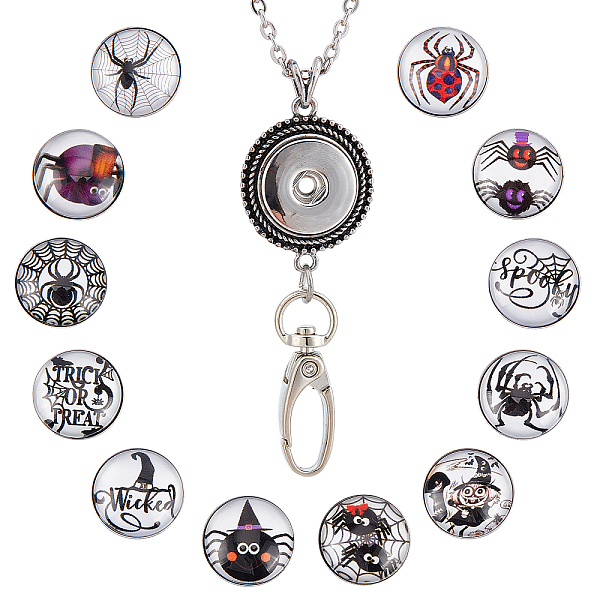 PandaHall SUNNYCLUE DIY Interchangeable Halloween Office Lanyard ID Badge Holder Necklace Making Kit, Including Brass Snap Buttons, Alloy..., Multicolor
PandaHall SUNNYCLUE DIY Interchangeable Halloween Office Lanyard ID Badge Holder Necklace Making Kit, Including Brass Snap Buttons, Alloy..., Multicolor