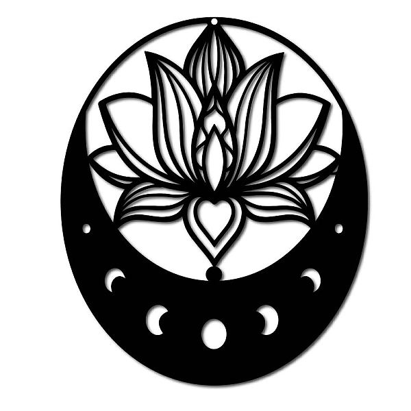 PandaHall Iron Hanging Decors, Metal Art Wall Decoration, Oval with Moon Phase & Lotus, for Bathroom, Living Room, Home, Office, Garden...
PandaHall Iron Hanging Decors, Metal Art Wall Decoration, Oval with Moon Phase & Lotus, for Bathroom, Living Room, Home, Office, Garden...