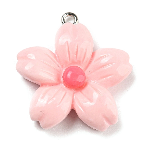 PandaHall Opaque Resin Pendants, Flower Charms, with Platinum Tone Iron Loops, Pink, 28x26.5x7mm, Hole: 1.6mm Iron+Resin Flower Pink
PandaHall Opaque Resin Pendants, Flower Charms, with Platinum Tone Iron Loops, Pink, 28x26.5x7mm, Hole: 1.6mm Iron+Resin Flower Pink