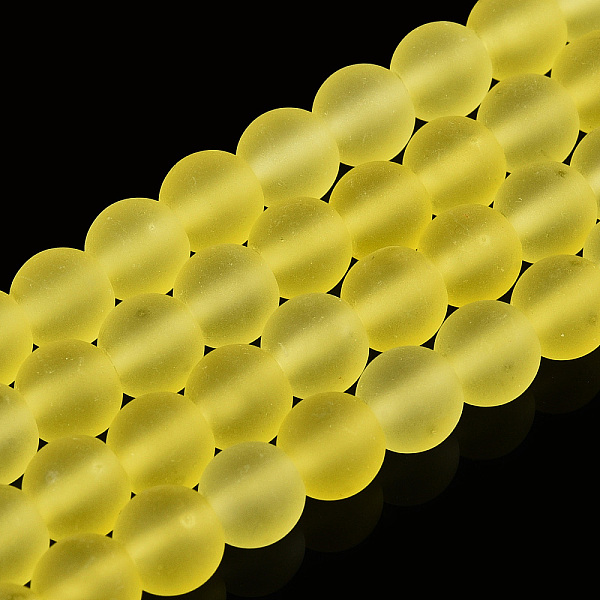 PandaHall Transparent Glass Beads Strands, Frosted, Round, Yellow, 6~6.5mm, Hole: 1.4mm, about 67~70pcs/strand, 14.76 inch~15.16 inch...
PandaHall Transparent Glass Beads Strands, Frosted, Round, Yellow, 6~6.5mm, Hole: 1.4mm, about 67~70pcs/strand, 14.76 inch~15.16 inch...