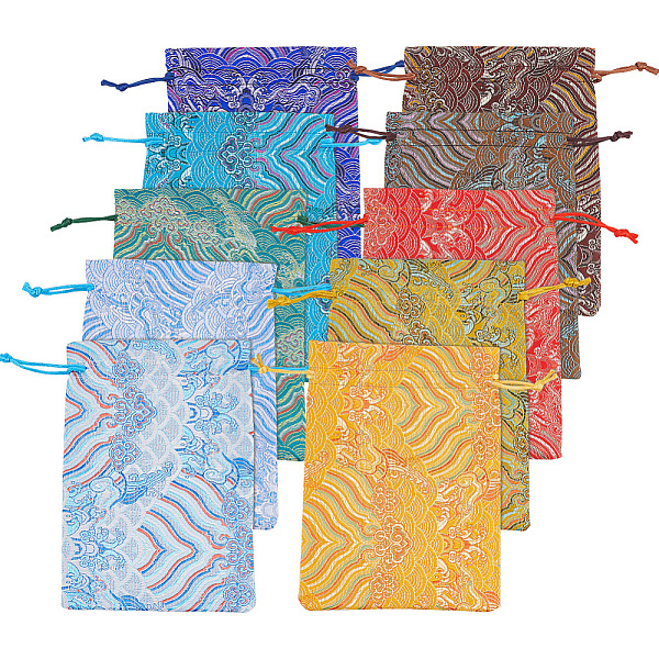 PandaHall 10Pcs 10 Colors Chinese Style Brocade Drawstring Gift Blessing Bags, Jewelry Storage Pouches for Wedding Party Candy Packaging..., Multicolor
PandaHall 10Pcs 10 Colors Chinese Style Brocade Drawstring Gift Blessing Bags, Jewelry Storage Pouches for Wedding Party Candy Packaging..., Multicolor