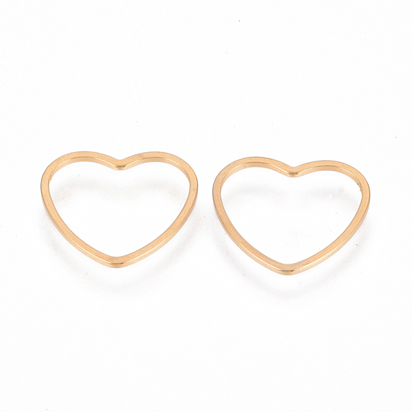 PandaHall 304 Stainless Steel Linking Ring, Heart, Golden, 10.5x11.5x1mm 304 Stainless Steel Heart
PandaHall 304 Stainless Steel Linking Ring, Heart, Golden, 10.5x11.5x1mm 304 Stainless Steel Heart