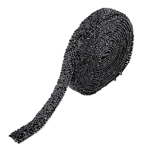 PandaHall 3 Yards Glitter Hotfix Rhinestone(Hot Melt Adhesive On The Back), Costume Accessories, Jet, 15mm Resin Rhinestone Flat Black
PandaHall 3 Yards Glitter Hotfix Rhinestone(Hot Melt Adhesive On The Back), Costume Accessories, Jet, 15mm Resin Rhinestone Flat Black