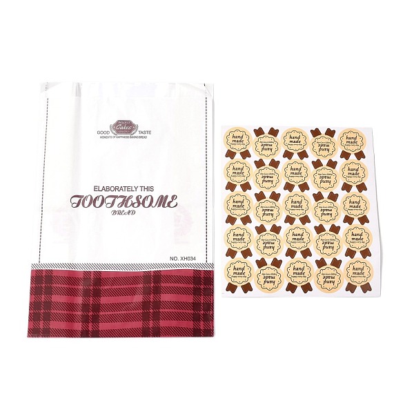 PandaHall Rectangle with Tartan Pattern Paper Baking Bags, No Handle & Oil-proof Bags, with Sticker, for Gift & Food Wrapping, White...
PandaHall Rectangle with Tartan Pattern Paper Baking Bags, No Handle & Oil-proof Bags, with Sticker, for Gift & Food Wrapping, White...