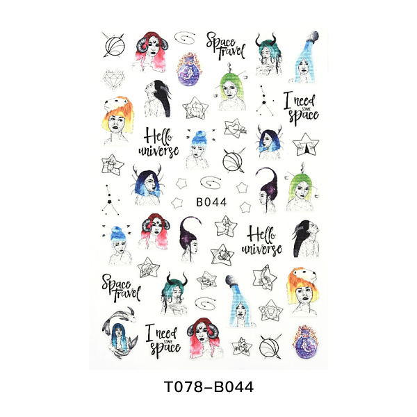 PandaHall Nail Decals Stickers, Self-Adhesive Constellation Nail Design Art, for Nail Toenails Tips Decorations, Constellation Pattern...
PandaHall Nail Decals Stickers, Self-Adhesive Constellation Nail Design Art, for Nail Toenails Tips Decorations, Constellation Pattern...
