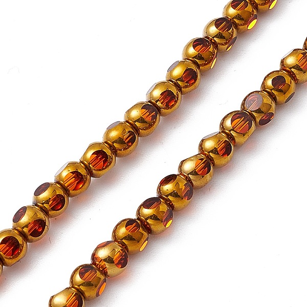 PandaHall Electroplate Glass Beads Strands, Half Rainbow Plated, Faceted Round, Orange, 4.5x4mm, Hole: 0.8mm, about 63pcs/strand, 10.24 inch...
PandaHall Electroplate Glass Beads Strands, Half Rainbow Plated, Faceted Round, Orange, 4.5x4mm, Hole: 0.8mm, about 63pcs/strand, 10.24 inch...